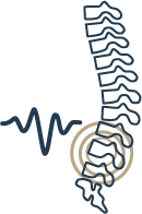 Osteopathische Korrektur von Fehlhaltungen und chronischen Rückenschmerzen an der Wirbelsäule.