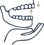 Funktionelle Therapie bei Kieferbeschwerden und CMD zur Entspannung der Kaumuskulatur.